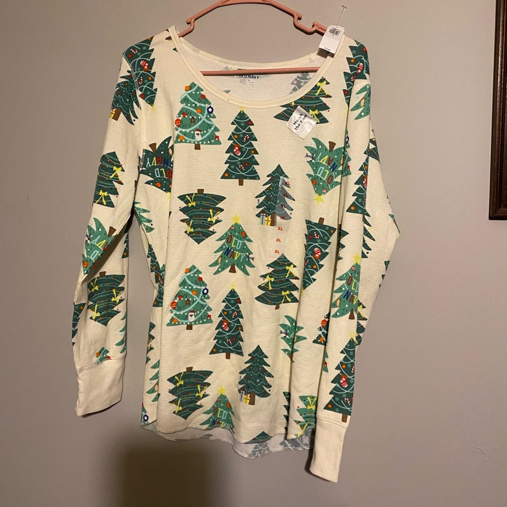 Old Navy Christmas tree Pajama top.